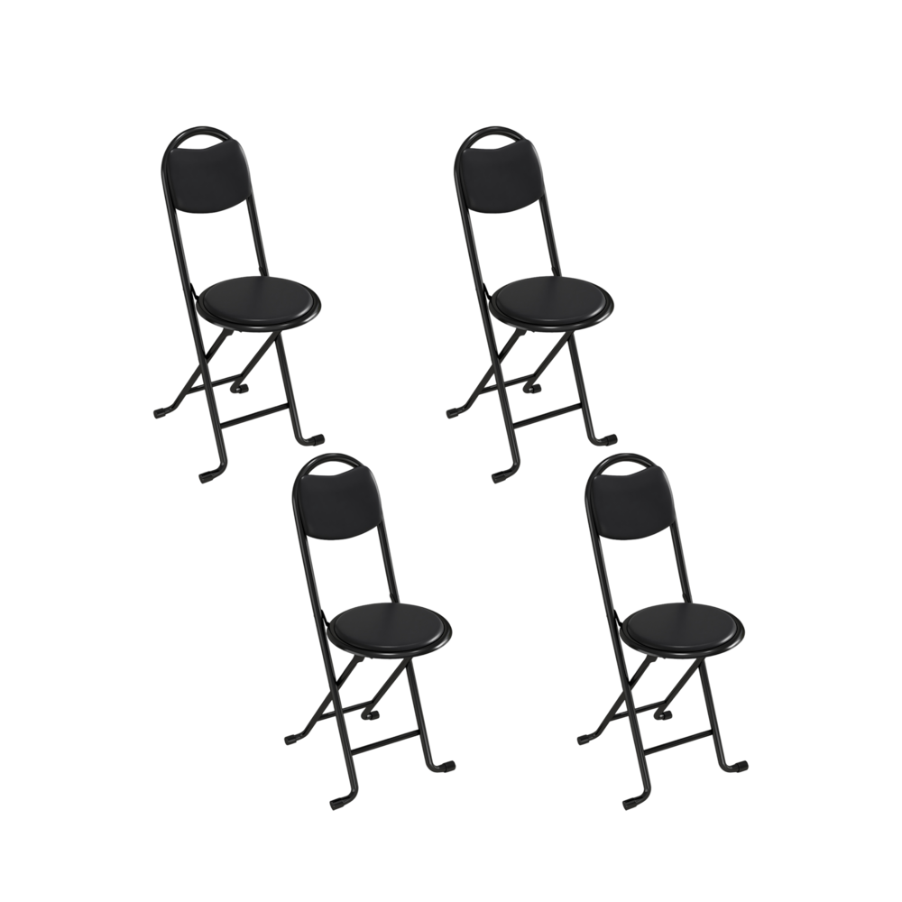 Foldable Bar Stools with Backrest – 2-Pack & 4-Pack_4Dock